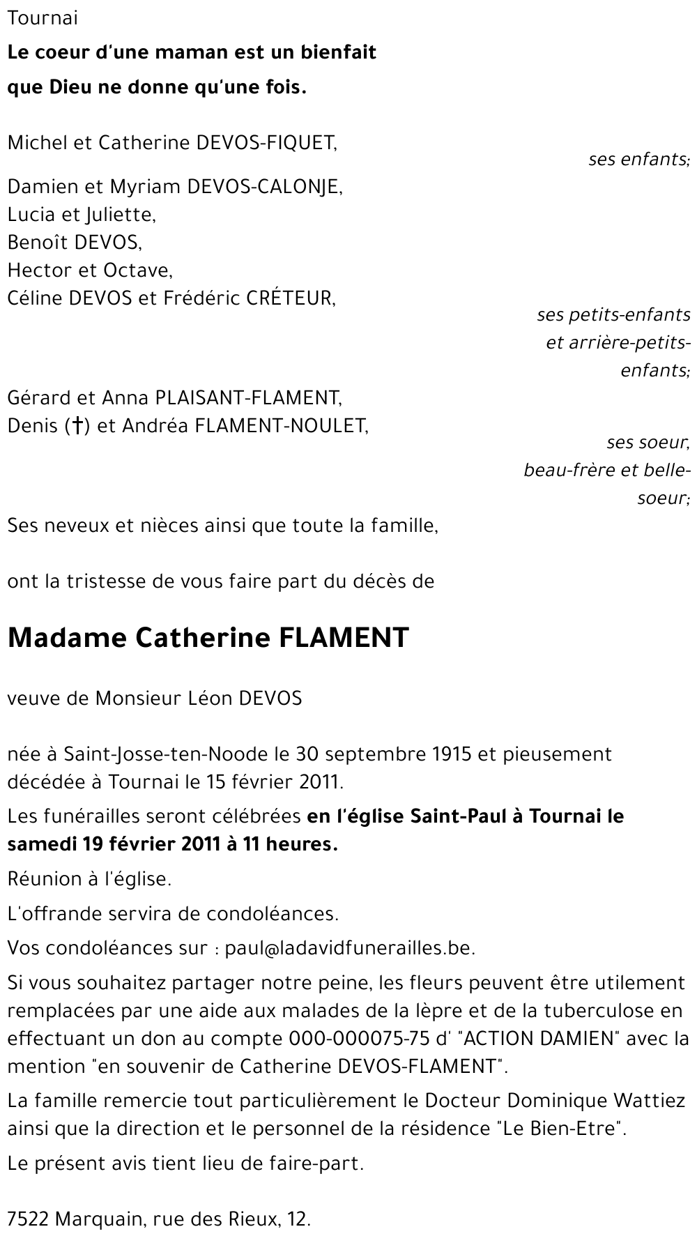 Catherine FLAMENT