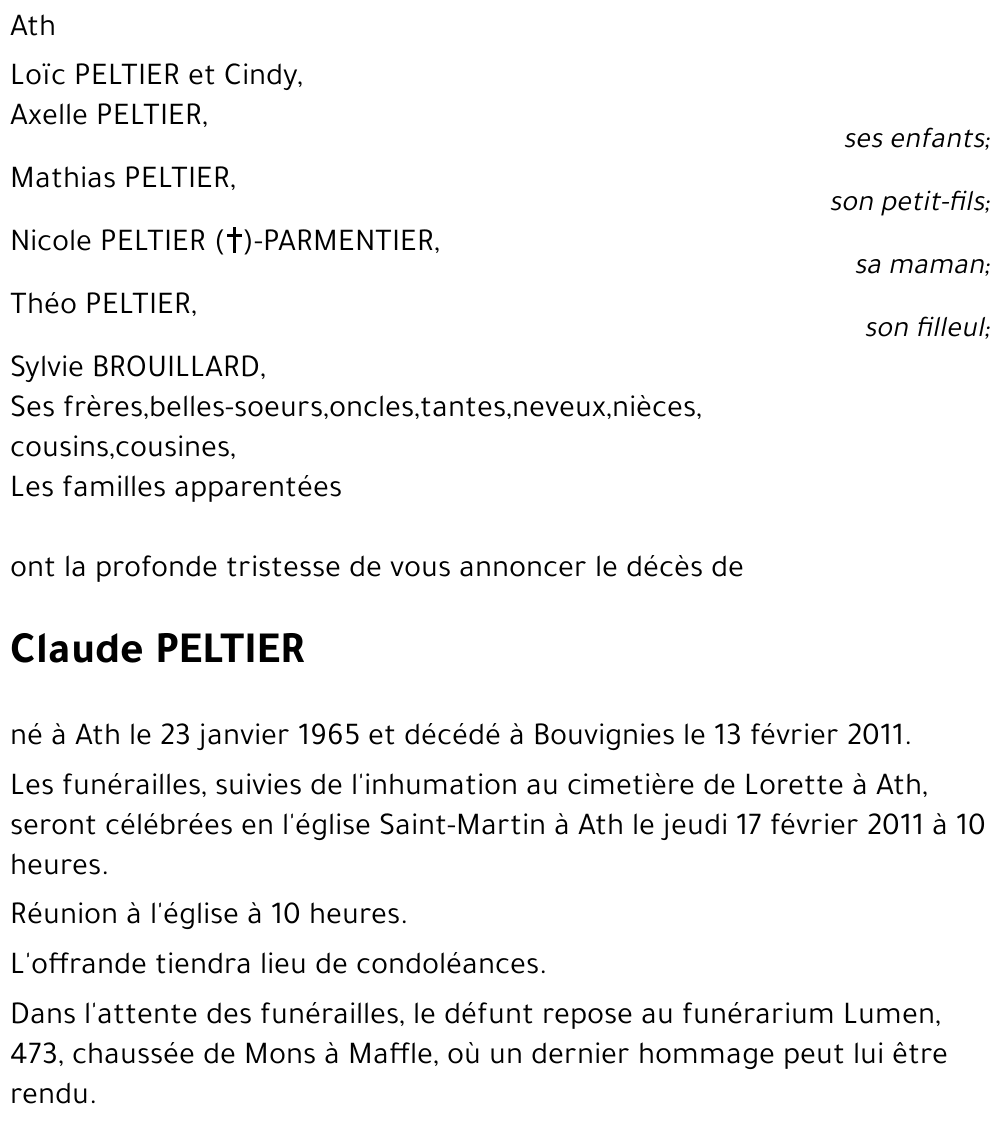 Claude Peltier