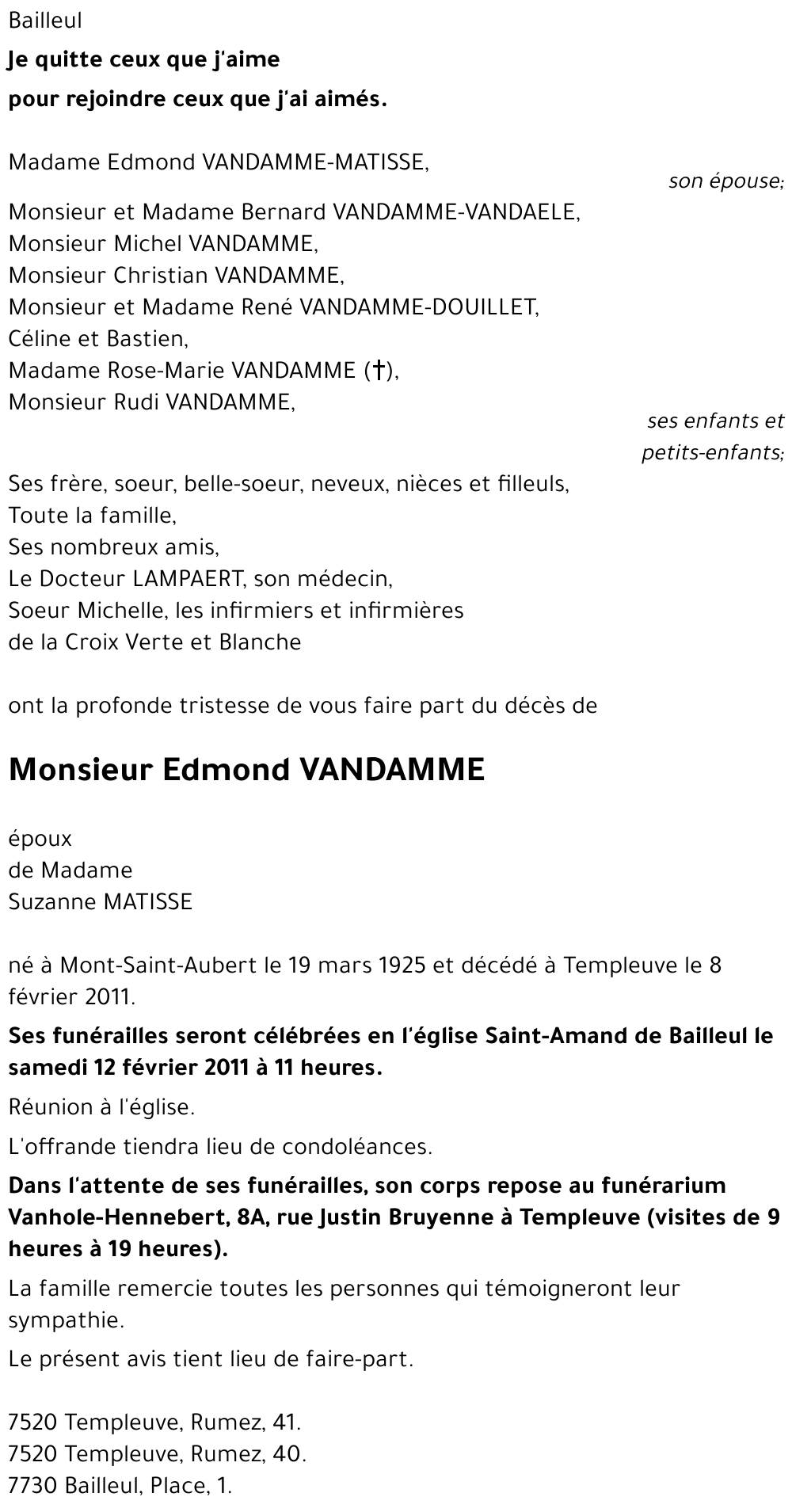 Edmond VANDAMME