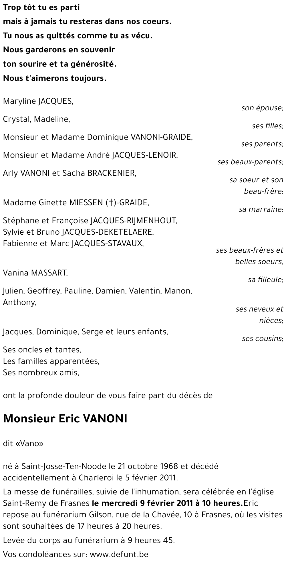 Eric VANONI