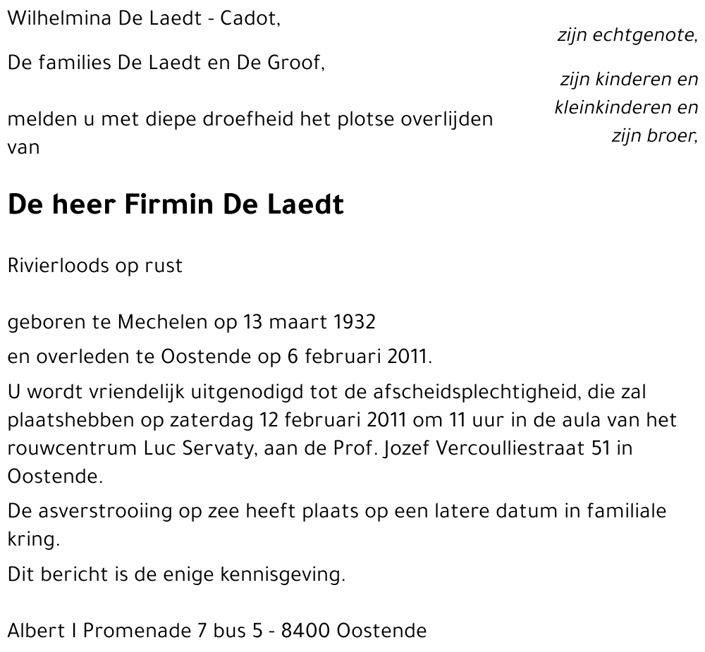 Firmin De Laedt