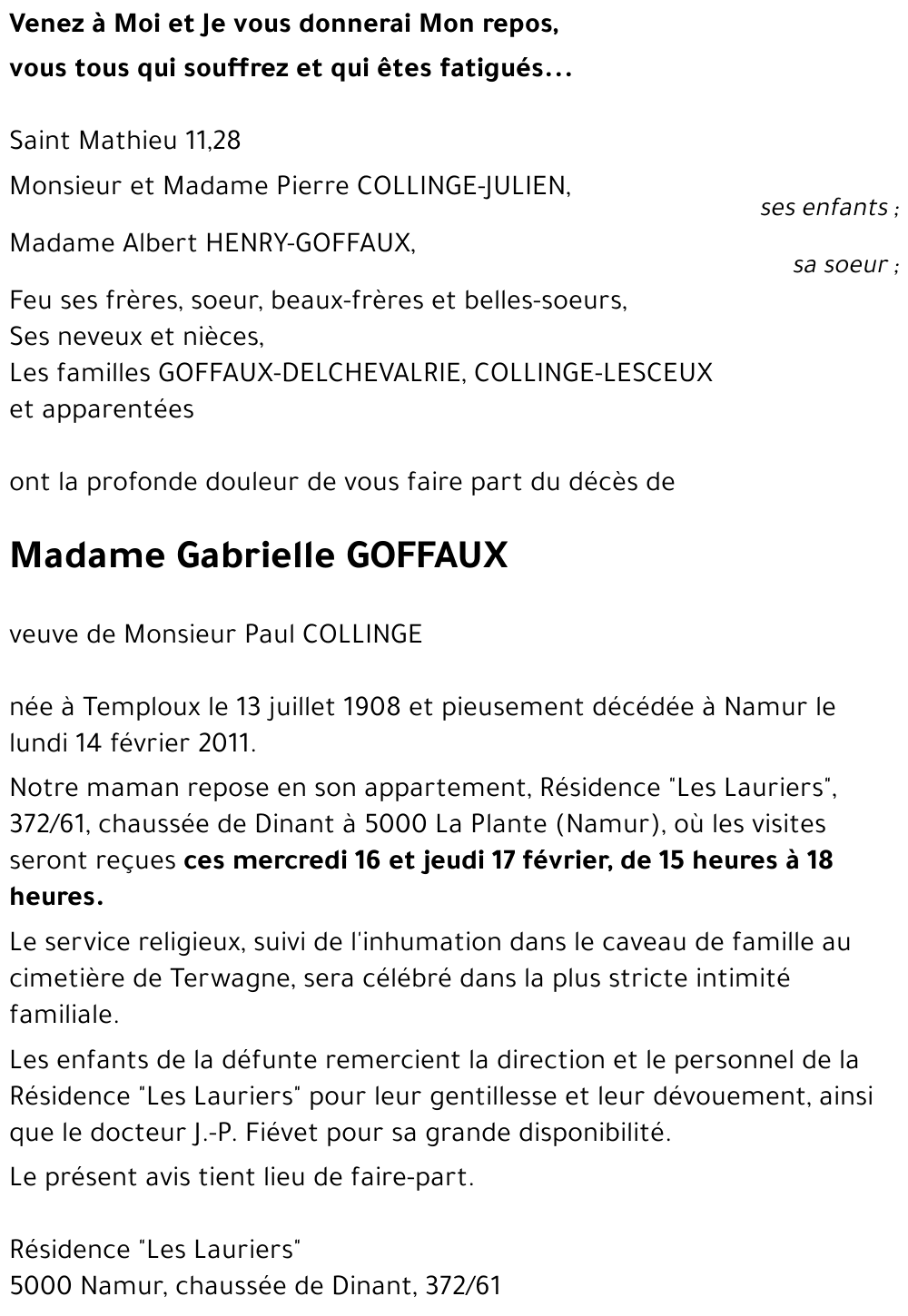Gabrielle GOFFAUX