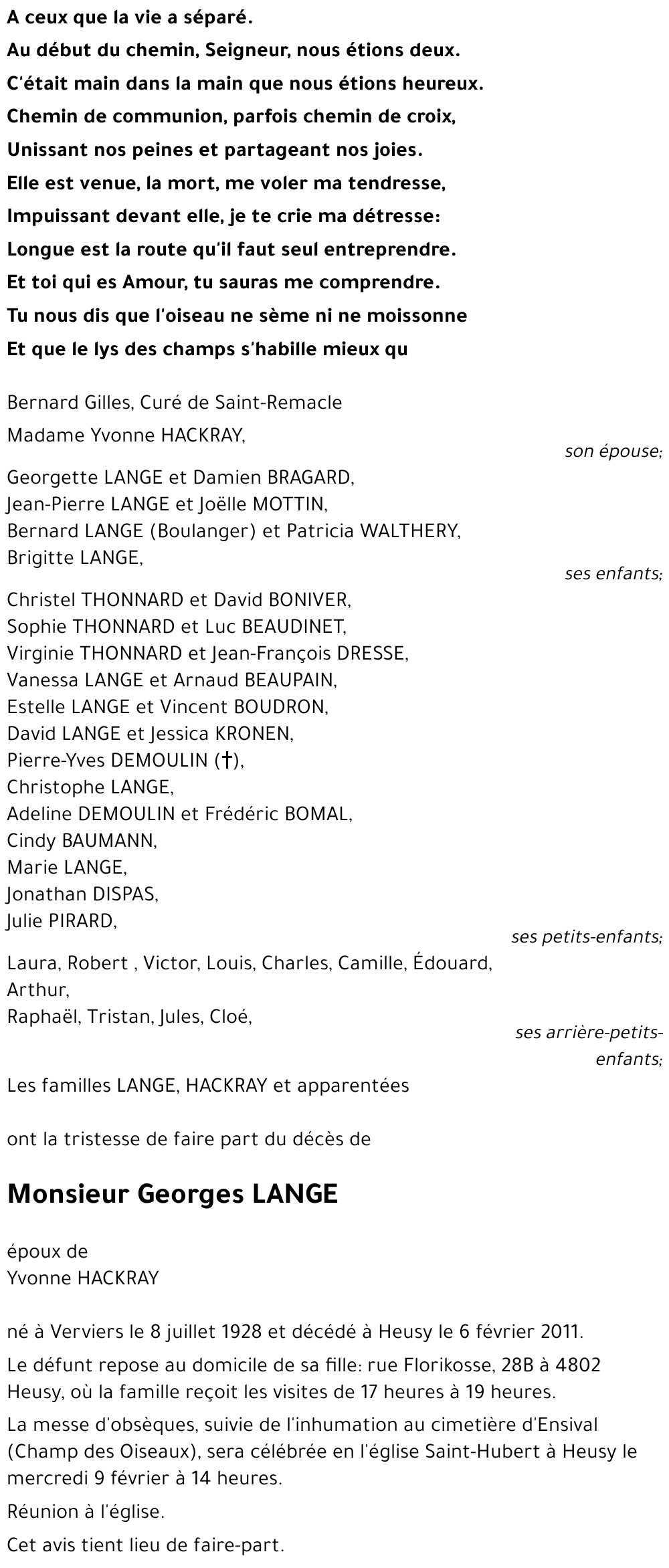Georges LANGE