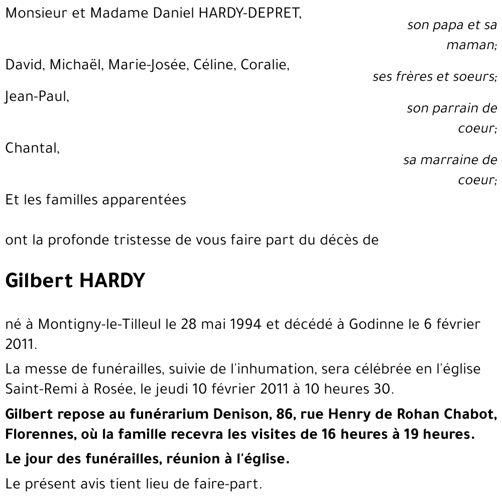 Gilbert HARDY