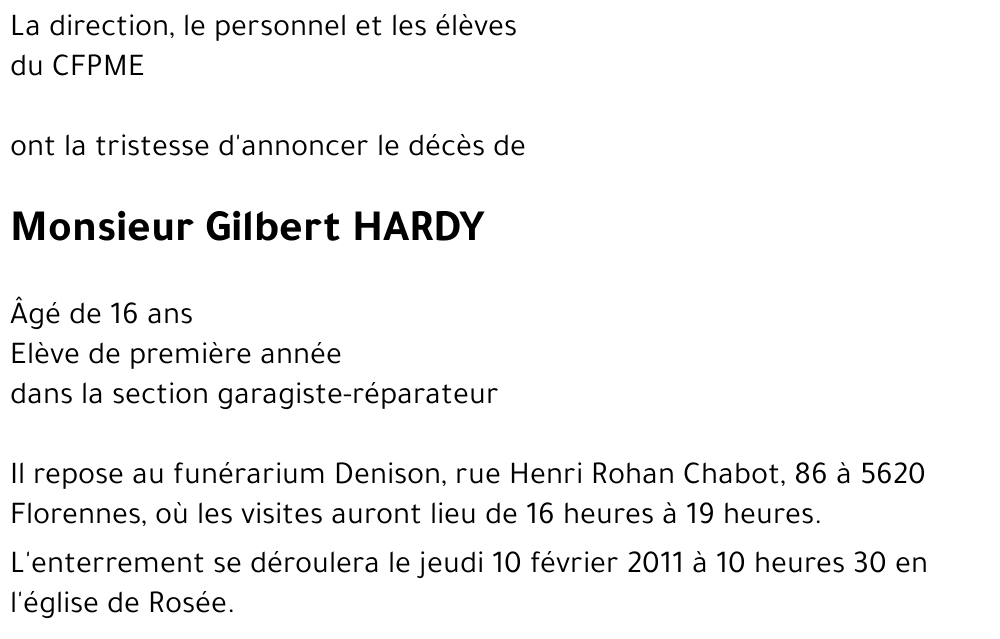 Gilbert HARDY