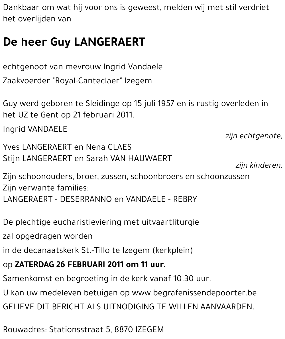 Guy LANGERAERT