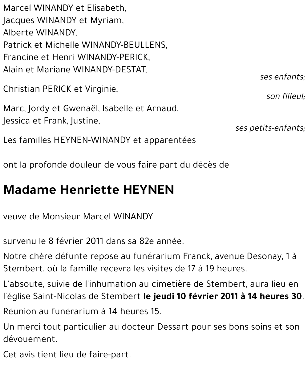 Henriette HEYNEN