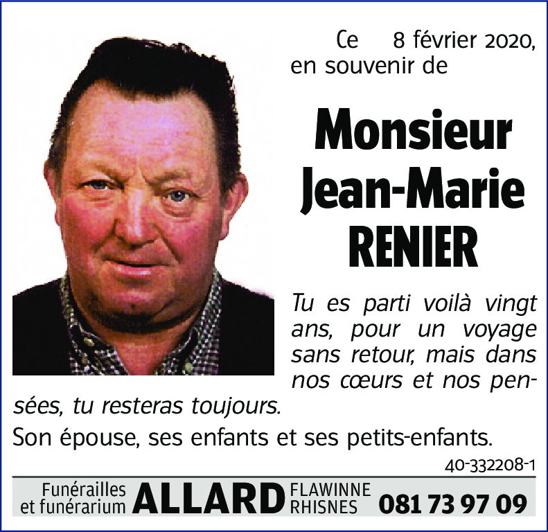 Jean-Marie RENIER