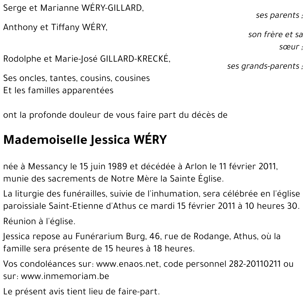 Jessica WÉRY