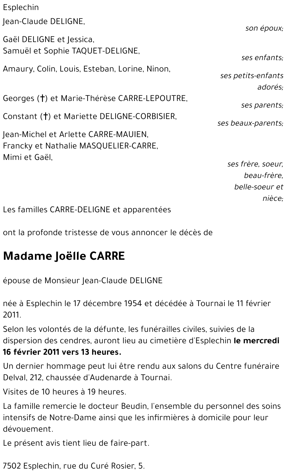 Joëlle CARRE
