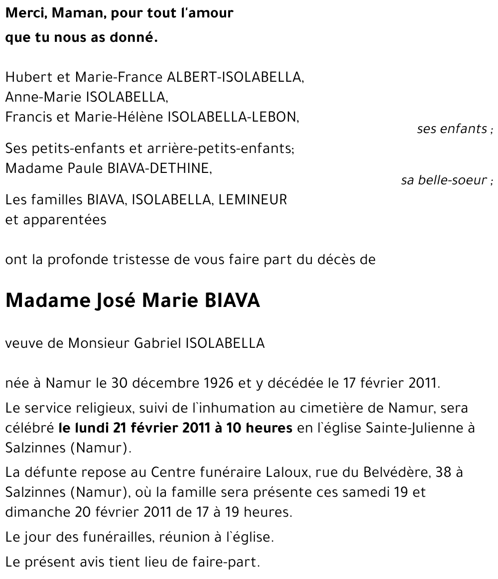 José Marie BIAVA