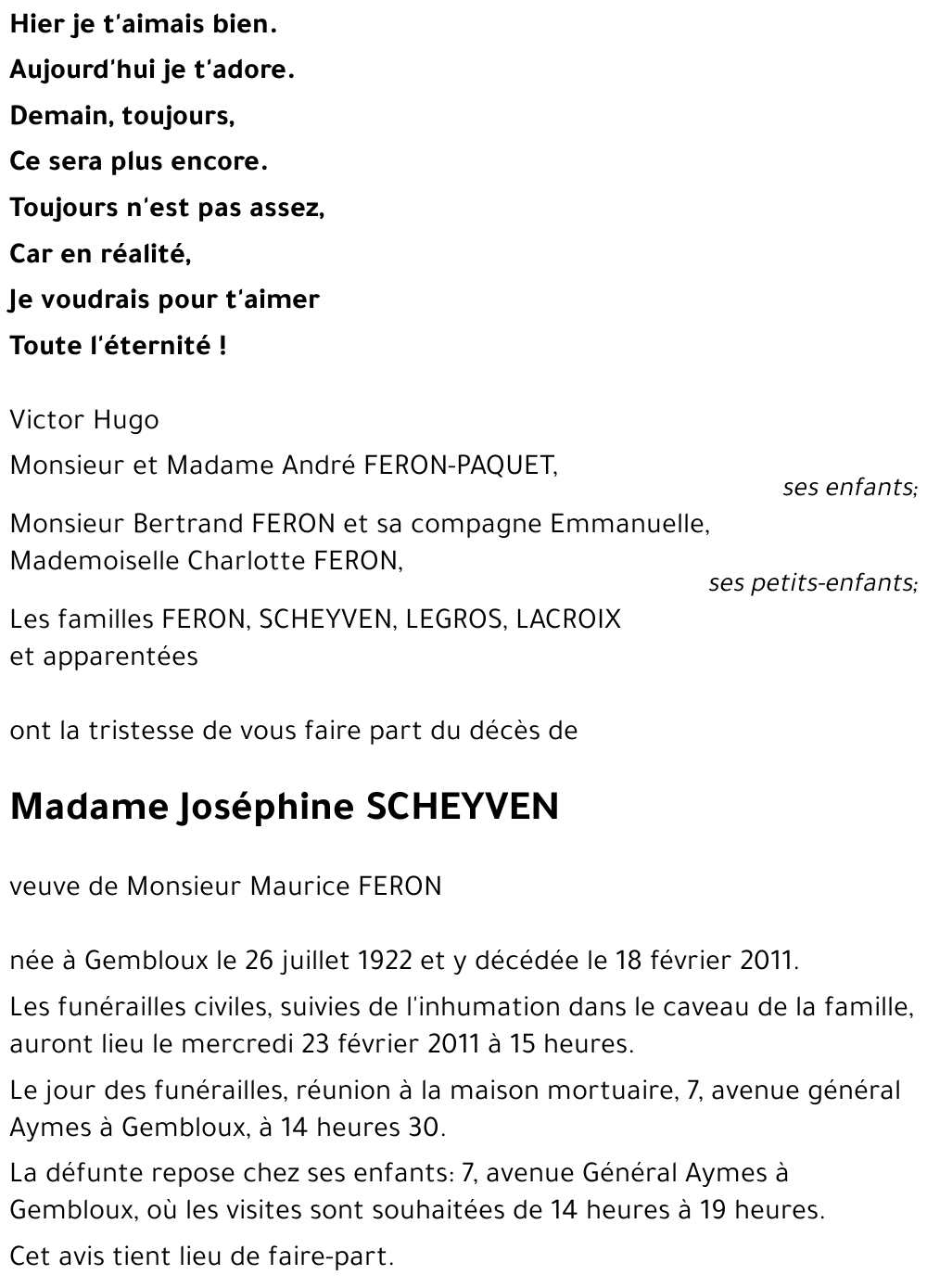 Joséphine SCHEYVEN