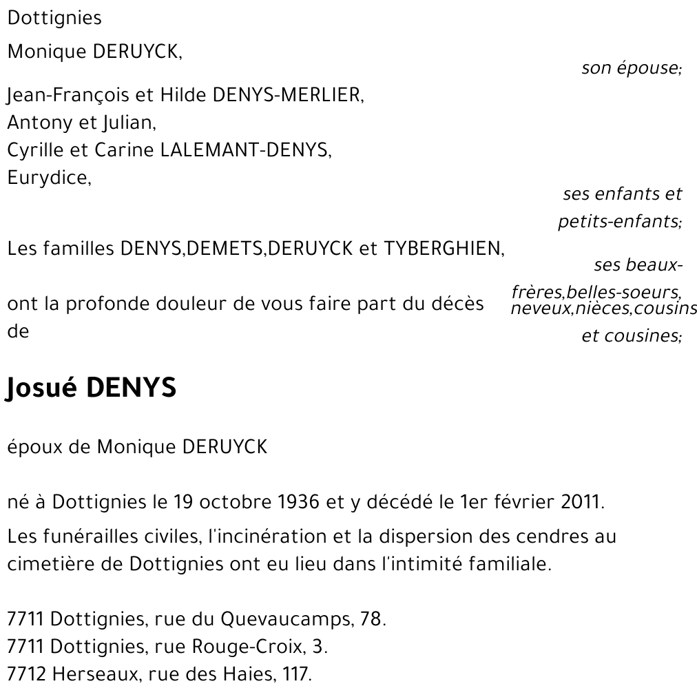 Josué DENYS