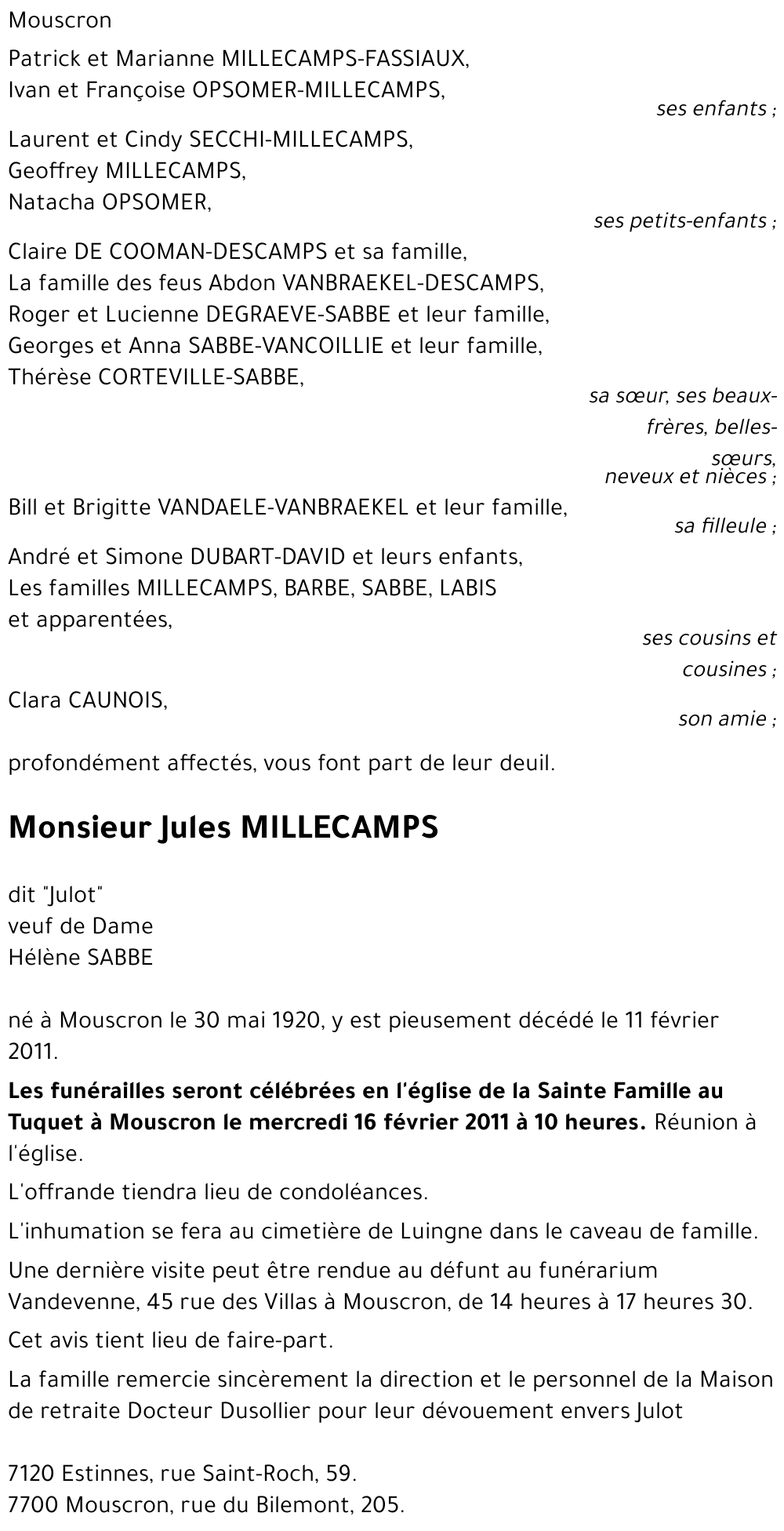 Jules MILLECAMPS