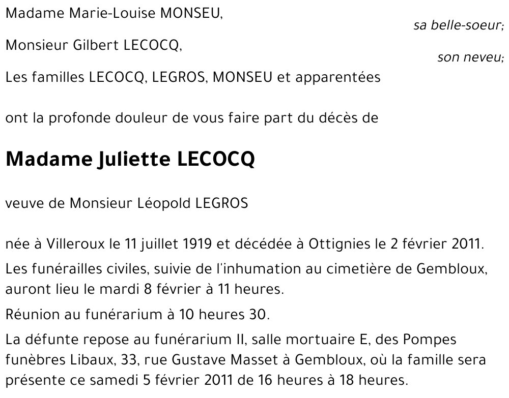 Juliette LECOCQ