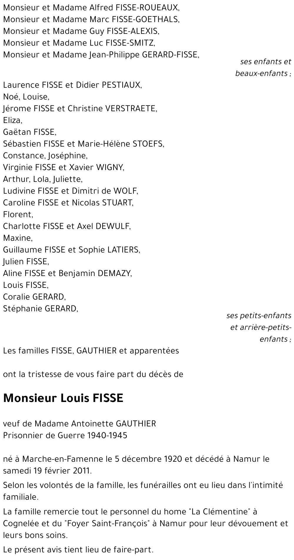 Louis FISSE