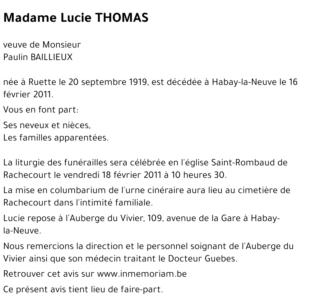 Lucie THOMAS
