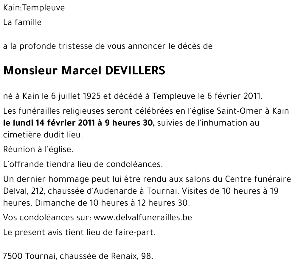 Marcel DEVILLERS