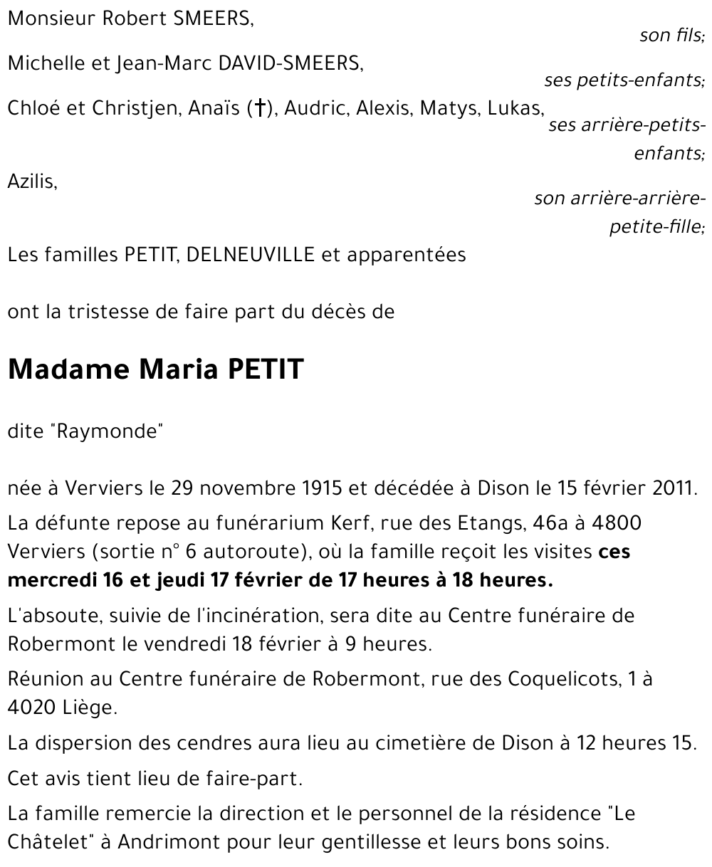 Maria PETIT
