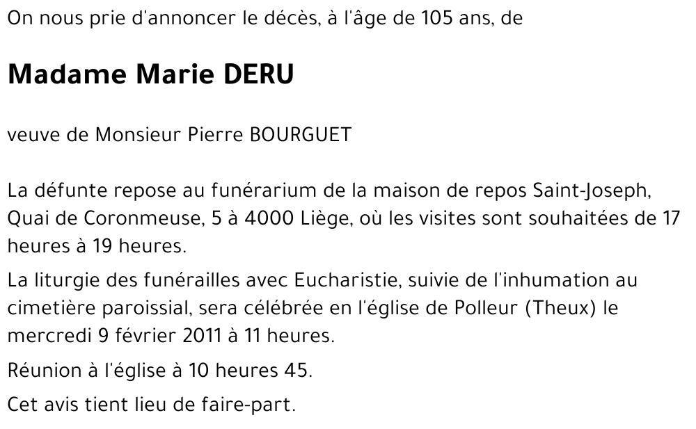 Marie DERU