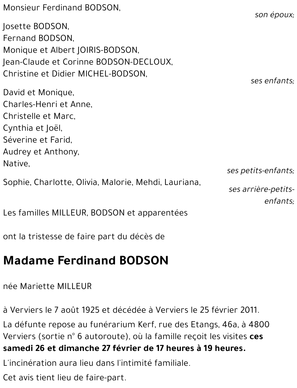 Mariette MILLEUR
