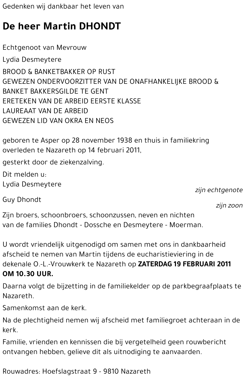 Martin DHONDT