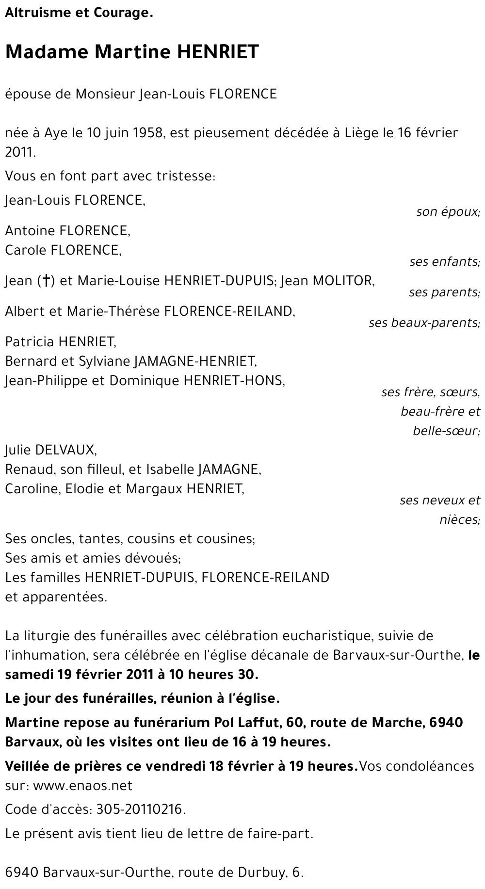 Martine HENRIET