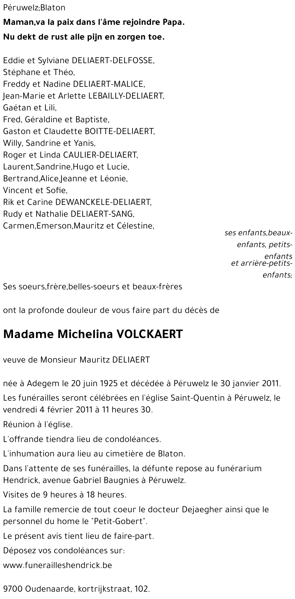 Michelina VOLCKAERT