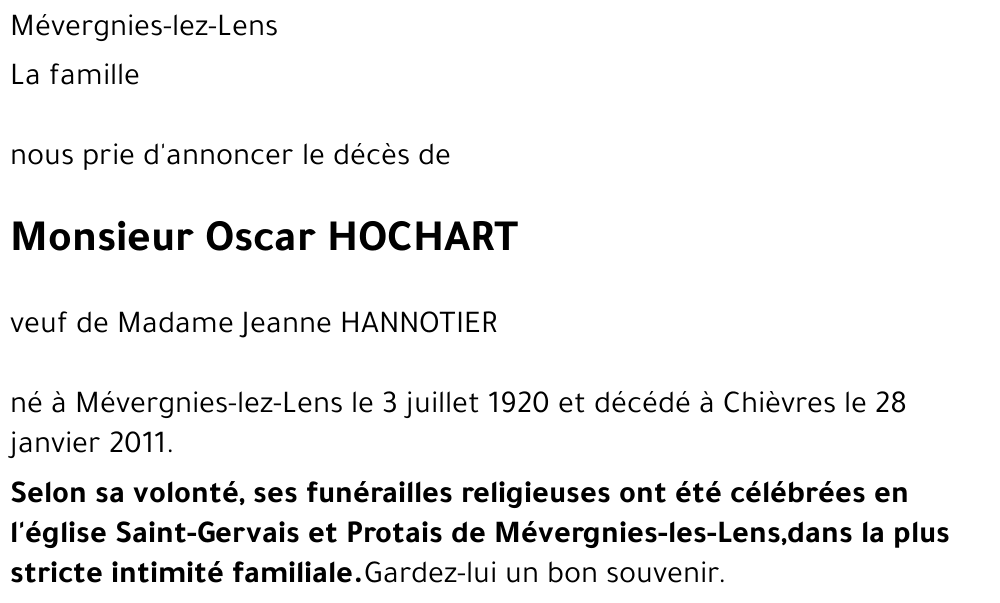 Oscar Hochart