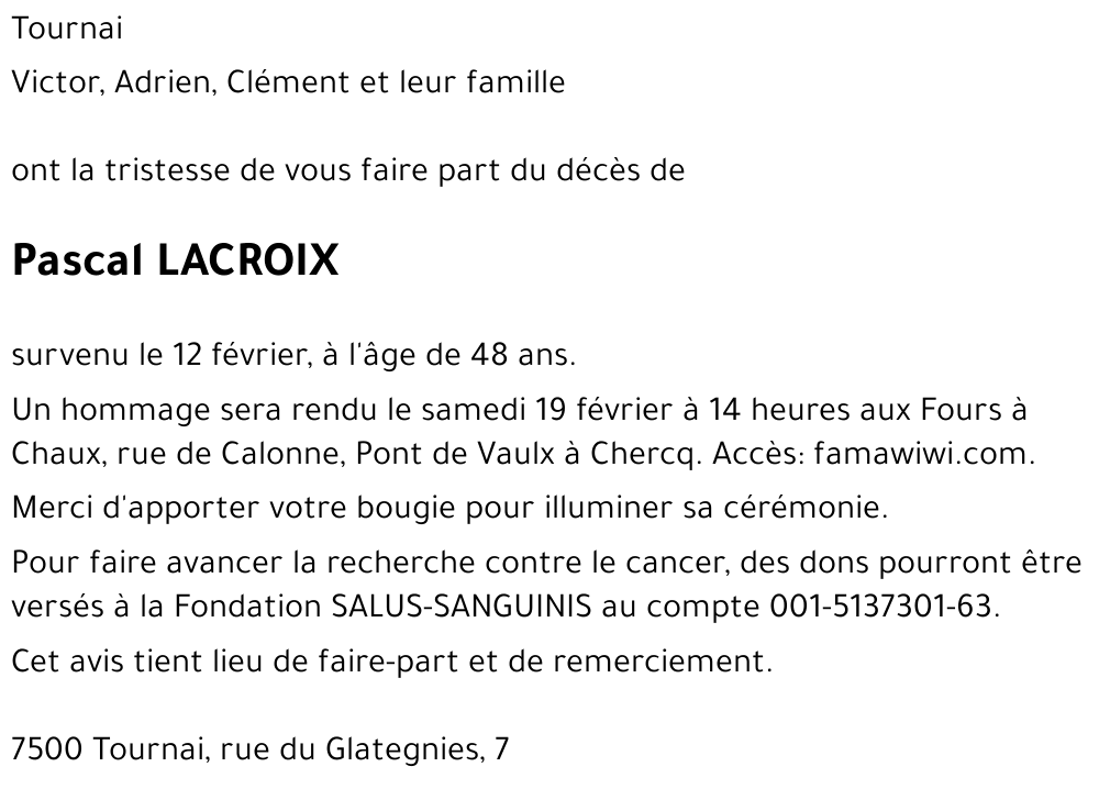 Pascal LACROIX