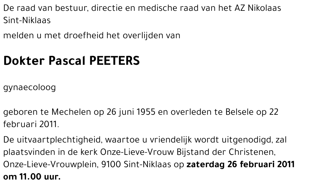 Pascal PEETERS