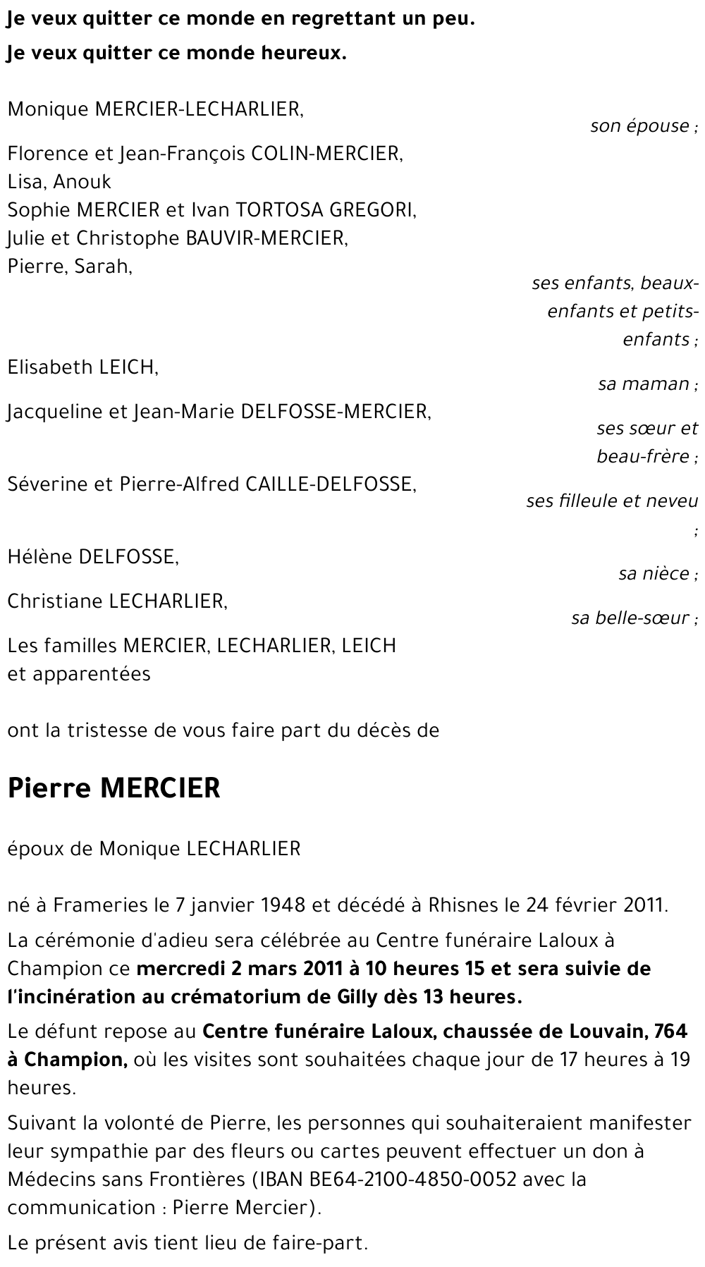 Pierre MERCIER
