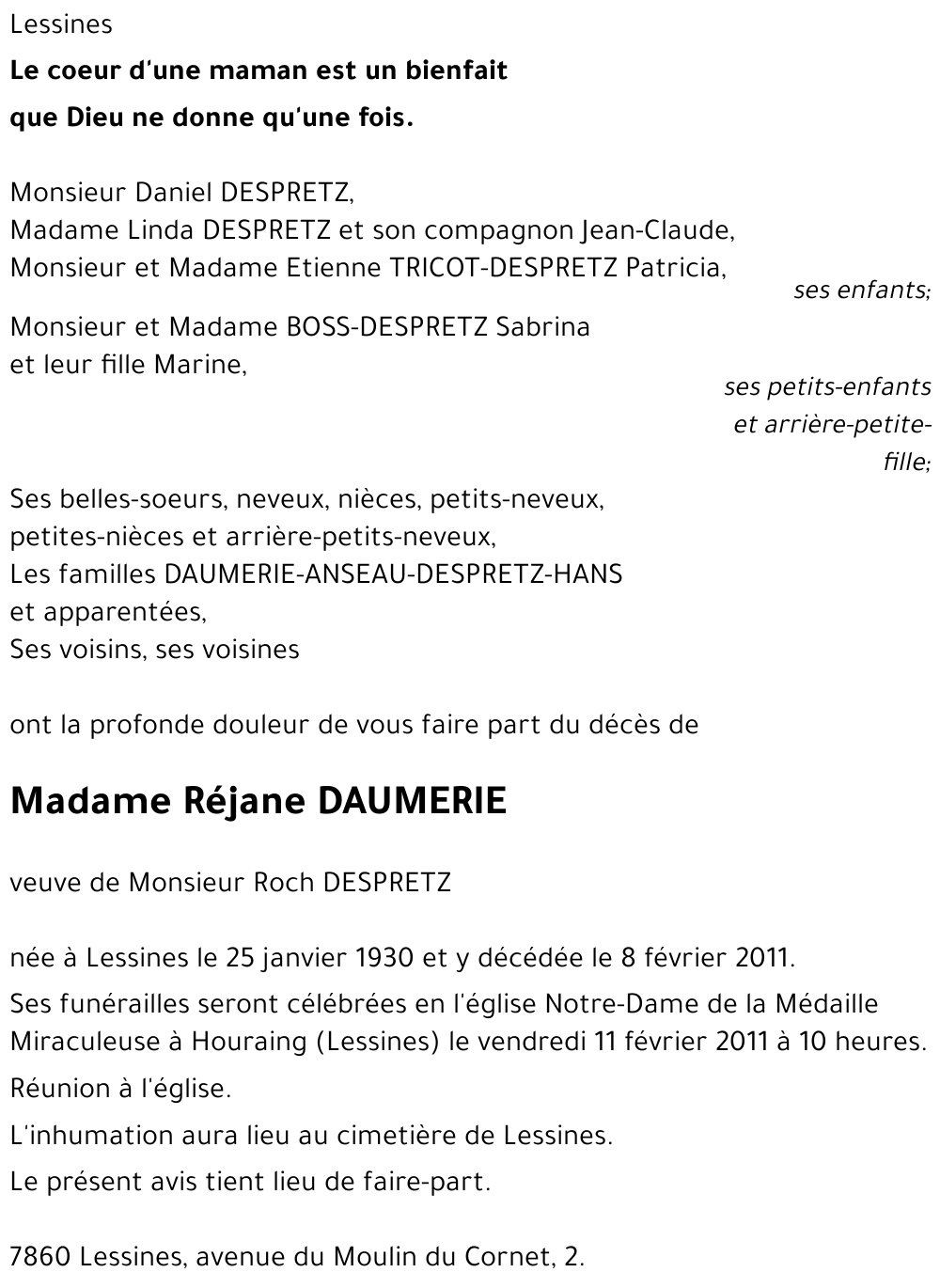 Réjane DAUMERIE