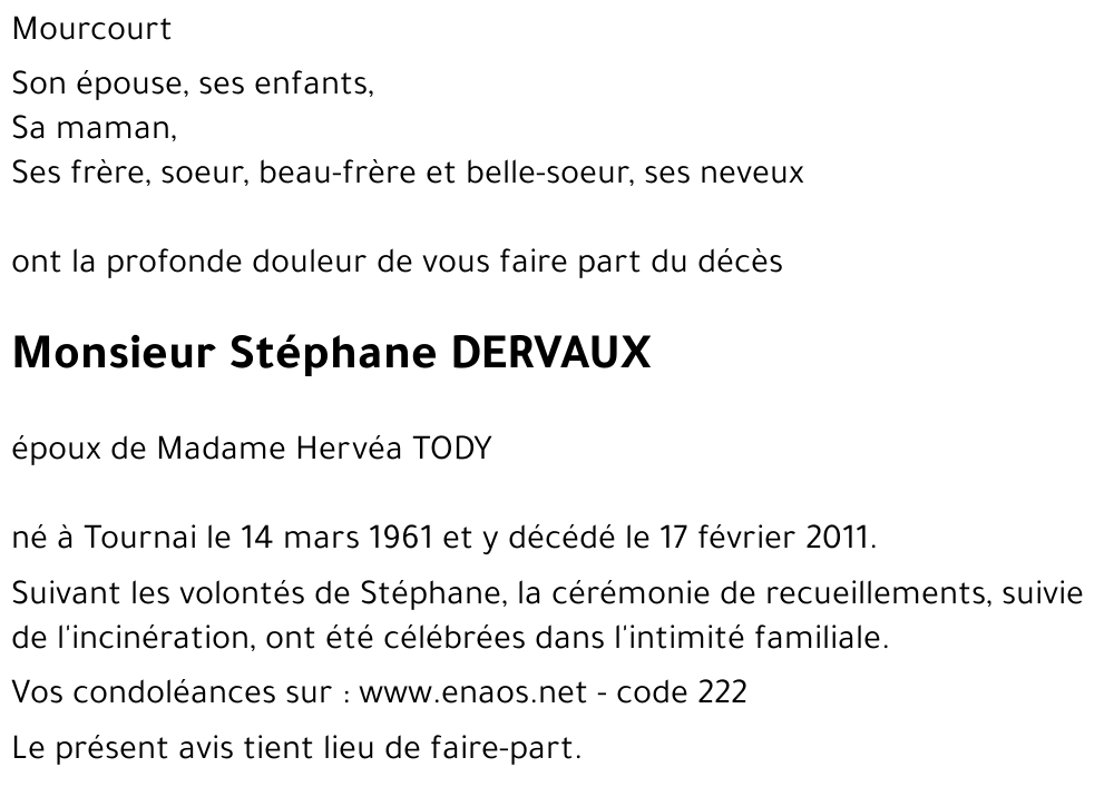 Stéphane DERVAUX