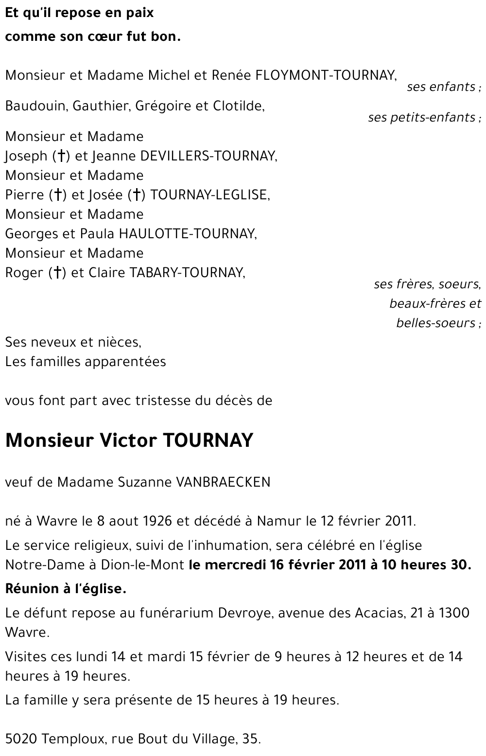 Victor TOURNAY