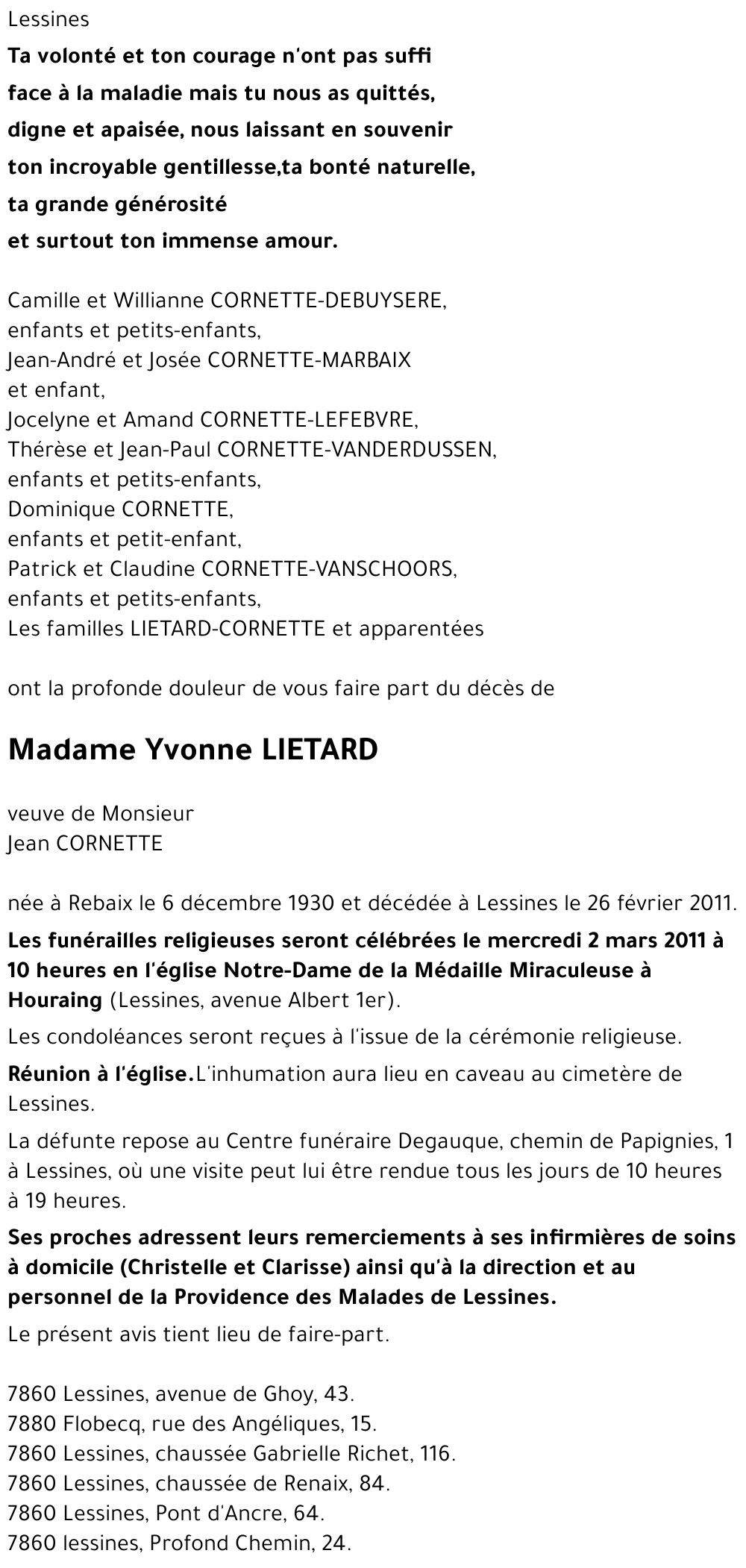 Yvonne LIETARD
