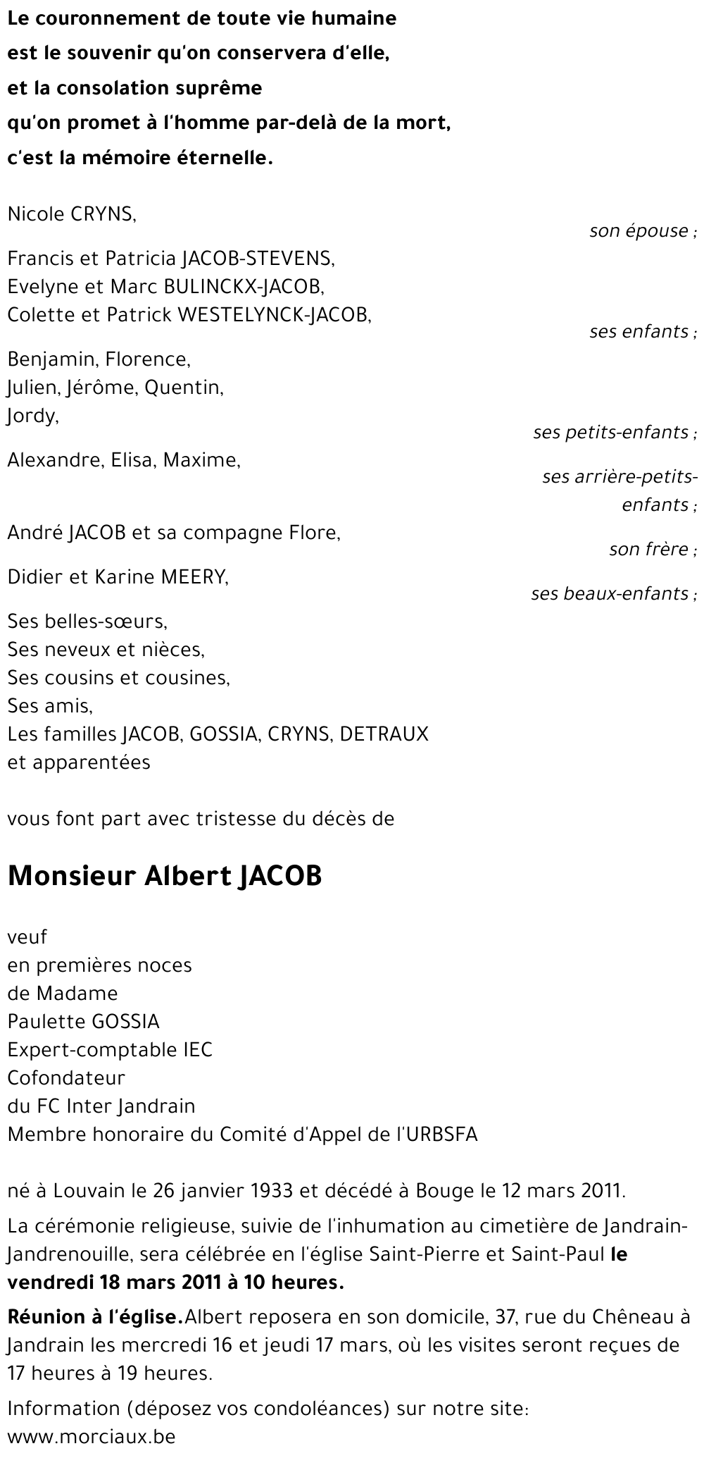 Albert JACOB