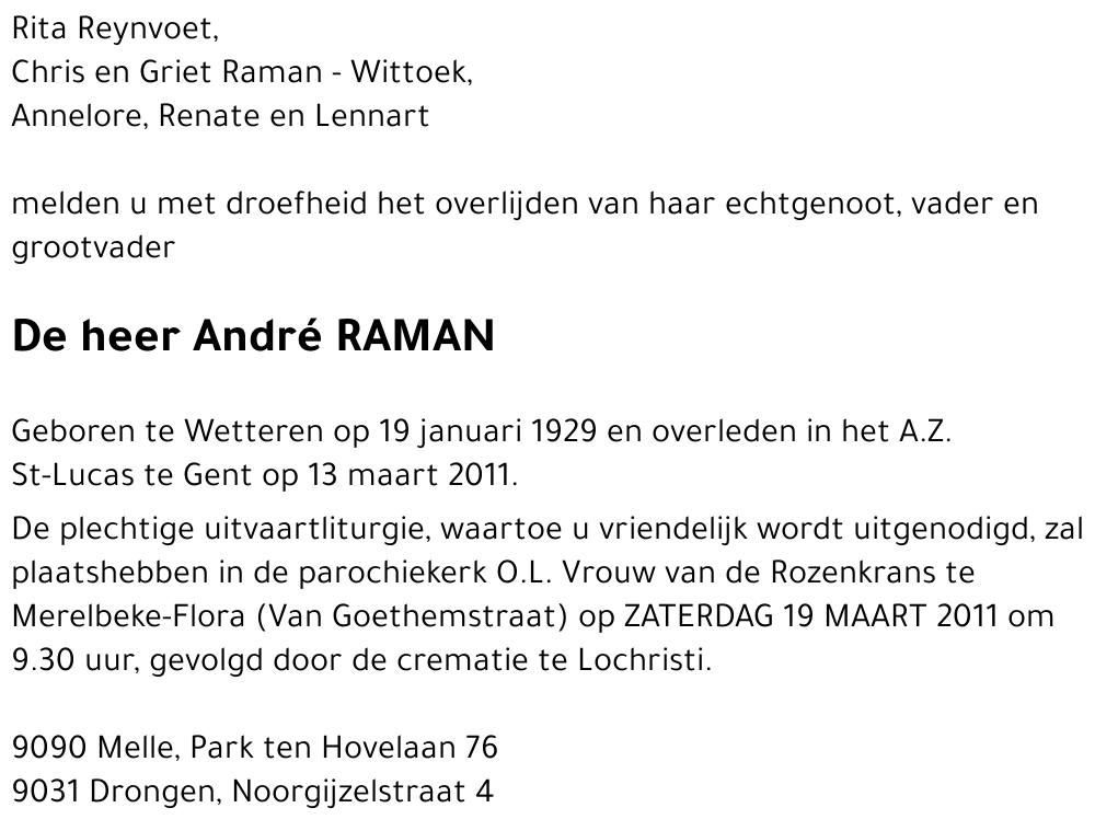André RAMAN