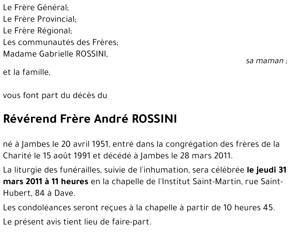 André ROSSINI