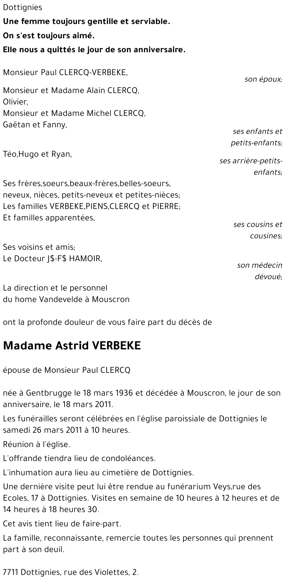 Astrid VERBEKE