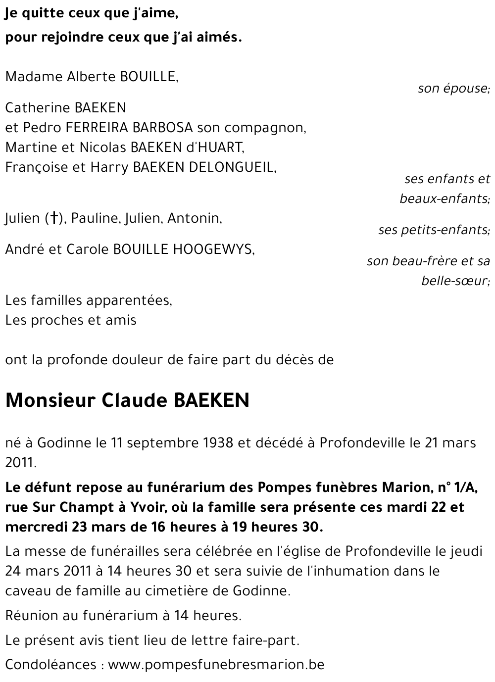 Claude BAEKEN