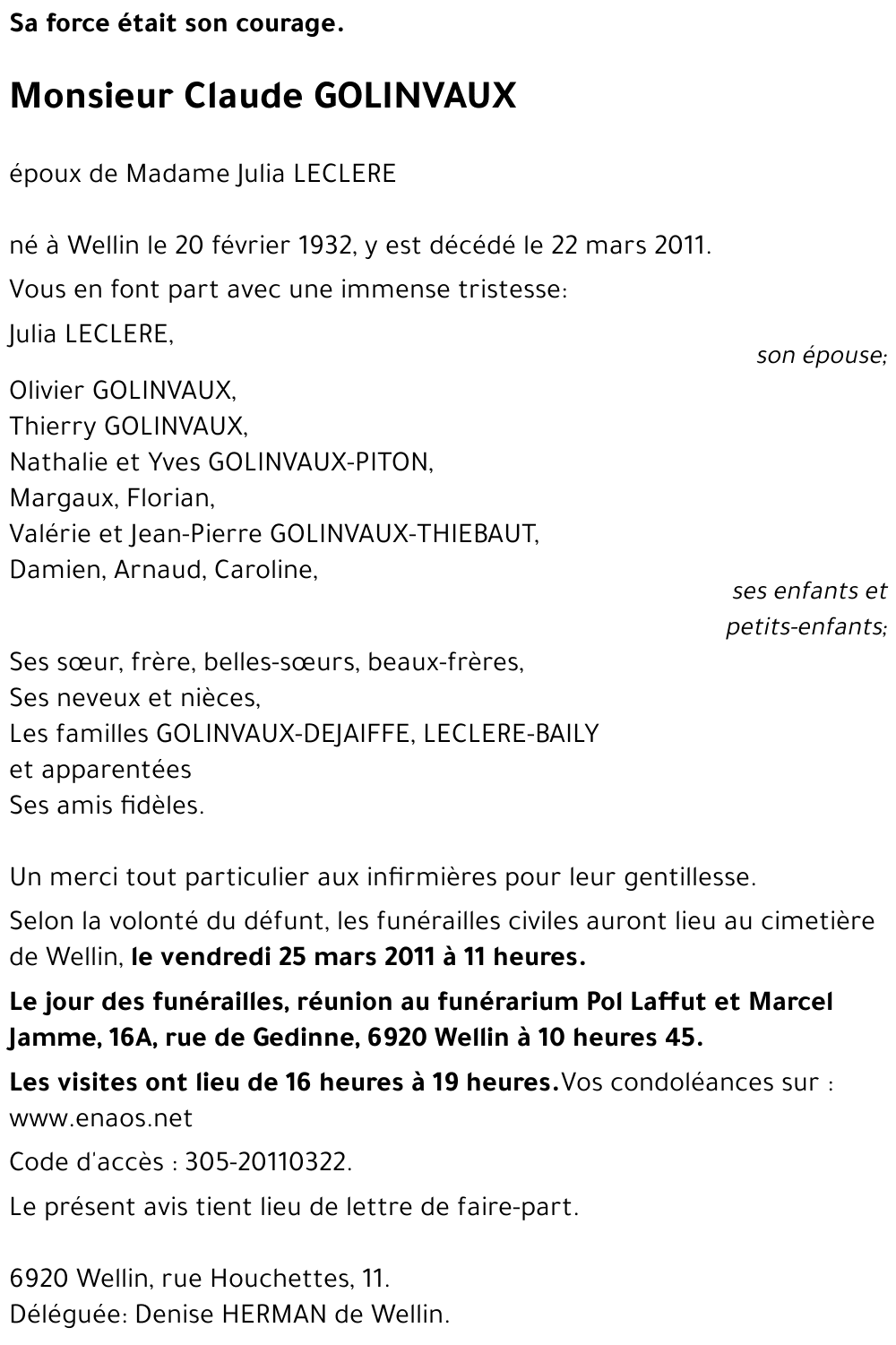 Claude GOLINVAUX