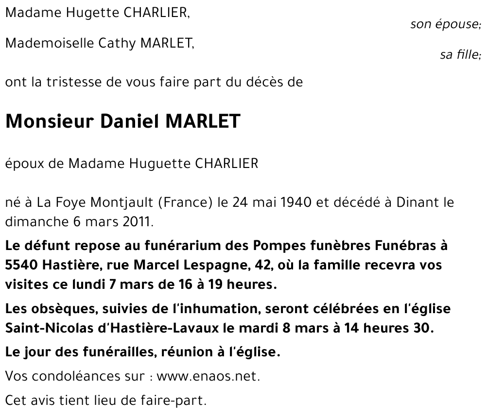 Daniel MARLET