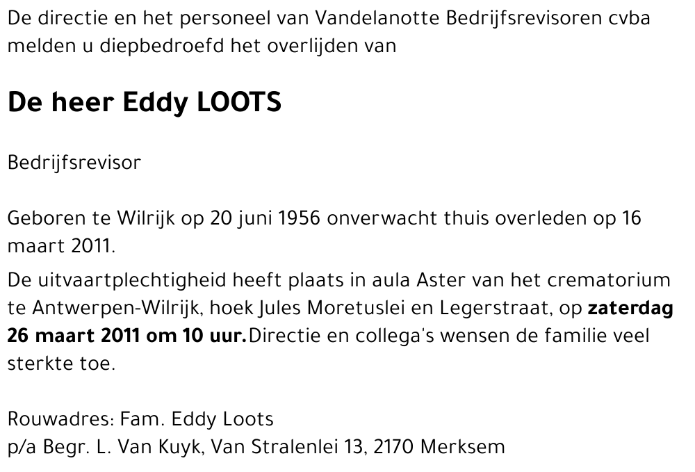 Eddy LOOTS