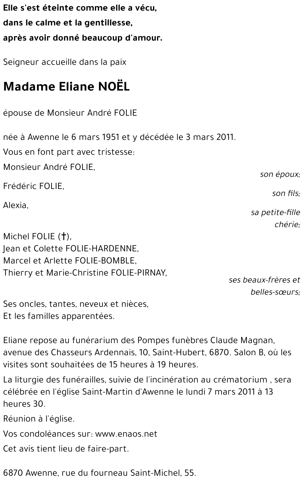 Eliane NOËL