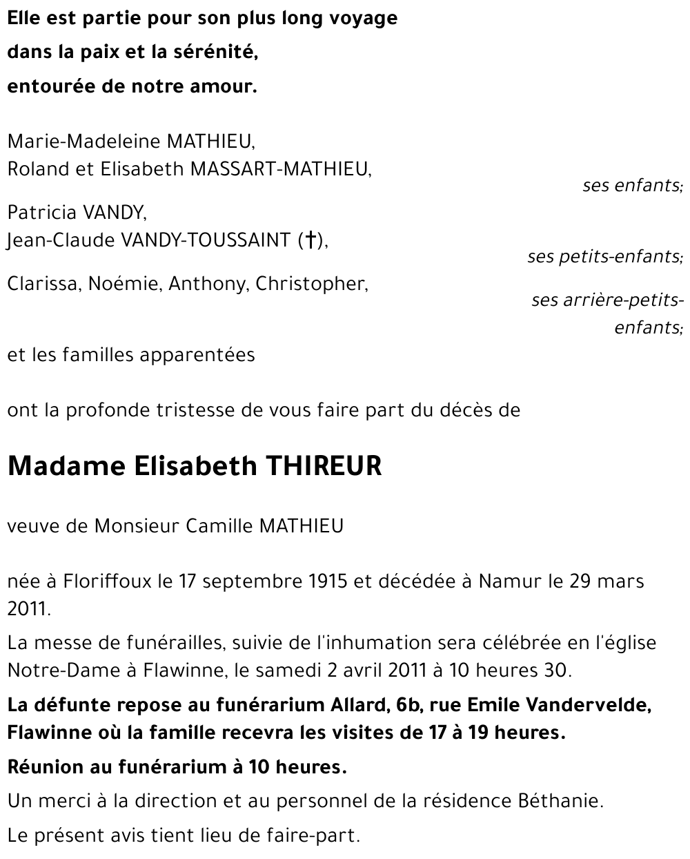 Elisabeth THIREUR