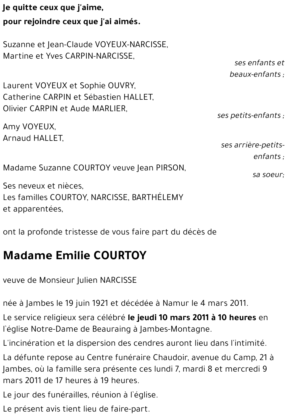 Emilie COURTOY