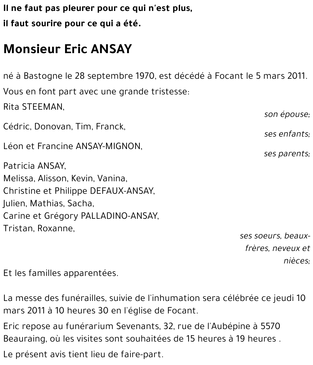 Eric ANSAY