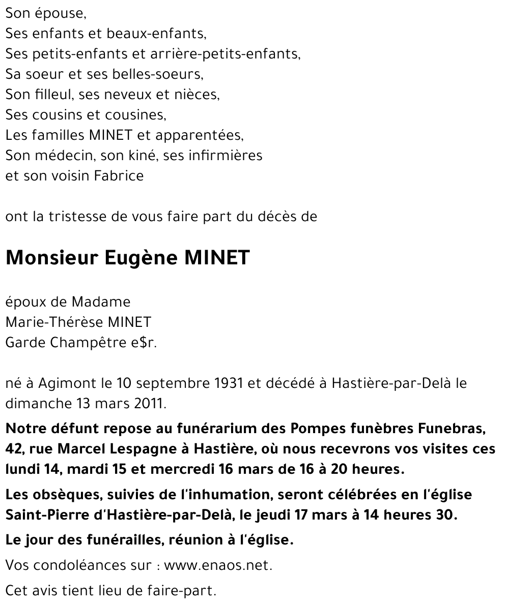 Eugène MINET