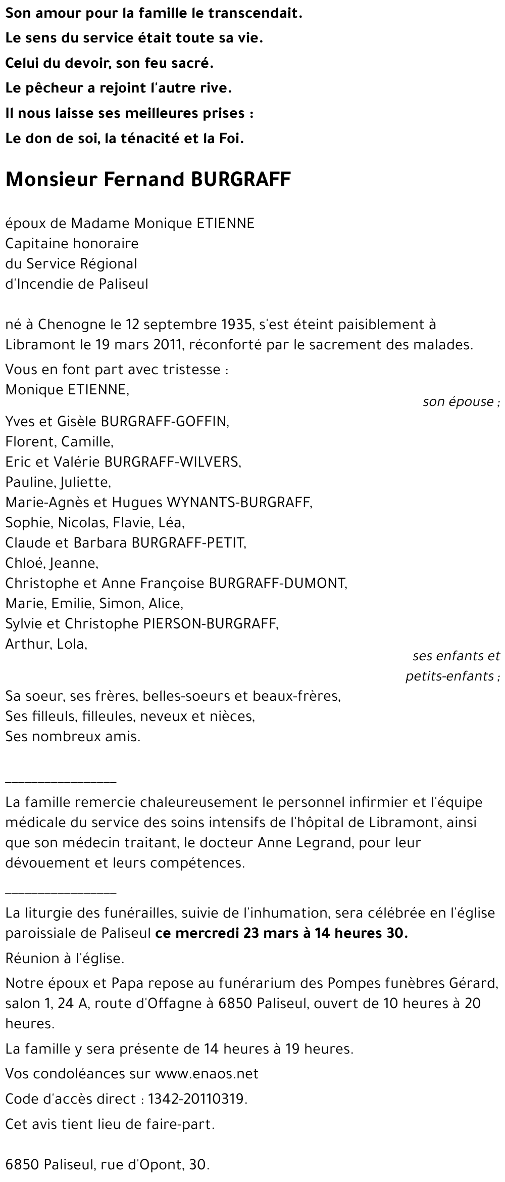 Fernand BURGRAFF